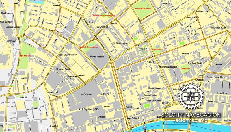 Urban plan Dublin Ireland ai