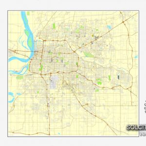 Vector map Memphis Tennessee