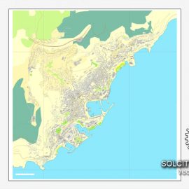 Editable map Monaco