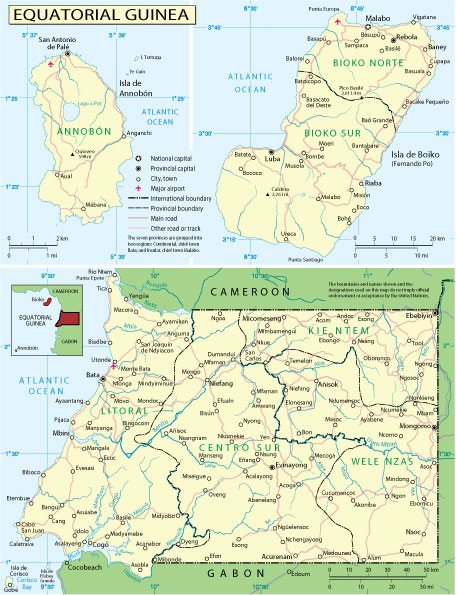 Equatorial Guinea: Free vector map Equatorial Guinea, Adobe Illustrator, download now maps vector clipart