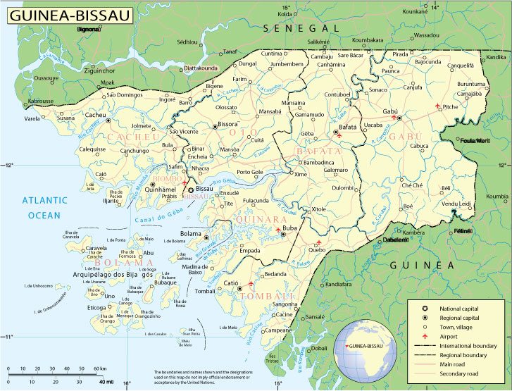 Guinea-Bissau: Free vector map Guinea-Bissau, Adobe Illustrator, download now maps vector clipart