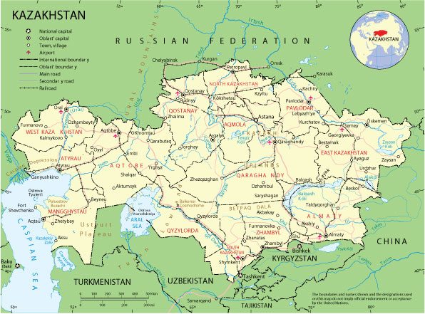 Kazakhstan: Free vector map Kazakhstan, Adobe Illustrator, download now maps vector clipart