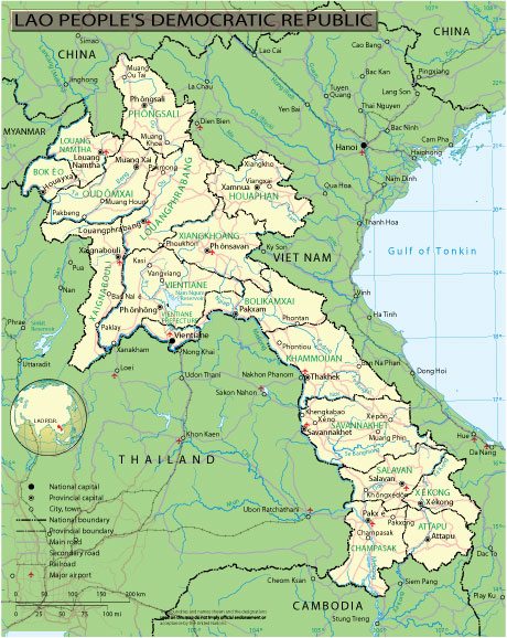 Laos: Free vector map Laos, Adobe Illustrator, download now maps vector clipart