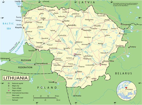 Lithuania: Free vector map Lithuania, Adobe Illustrator, download now maps vector clipart