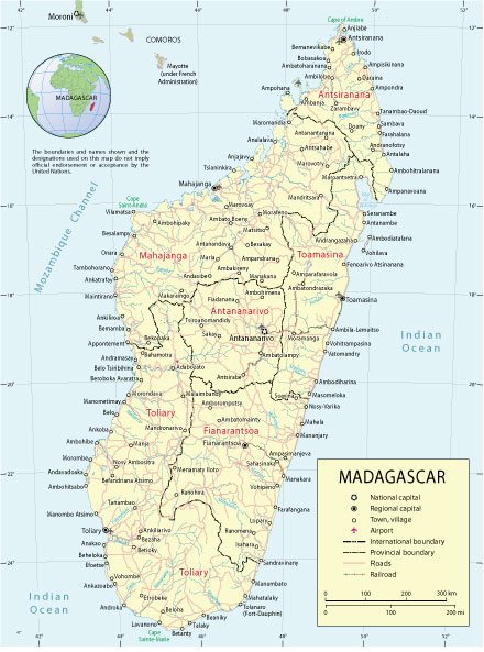 Madagascar: Free vector map Madagascar, Adobe Illustrator, download now maps vector clipart