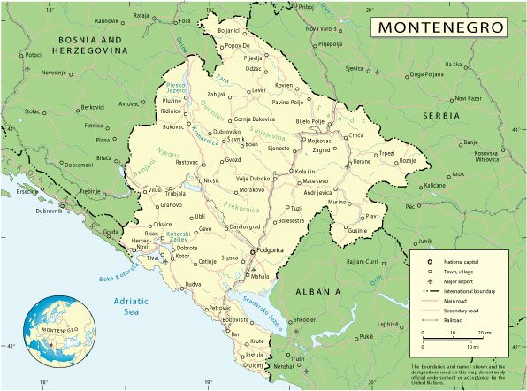 Montenegro: Free vector map Montenegro, Adobe Illustrator, download now maps vector clipart