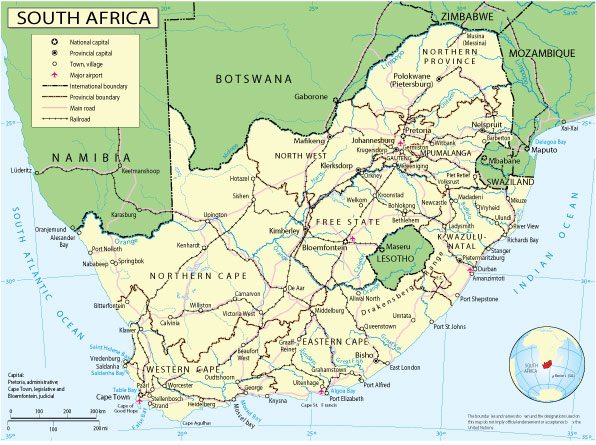 South Africa: Free vector map South Africa + Lesotho + Swaziland, Adobe Illustrator, download now maps vector clipart
