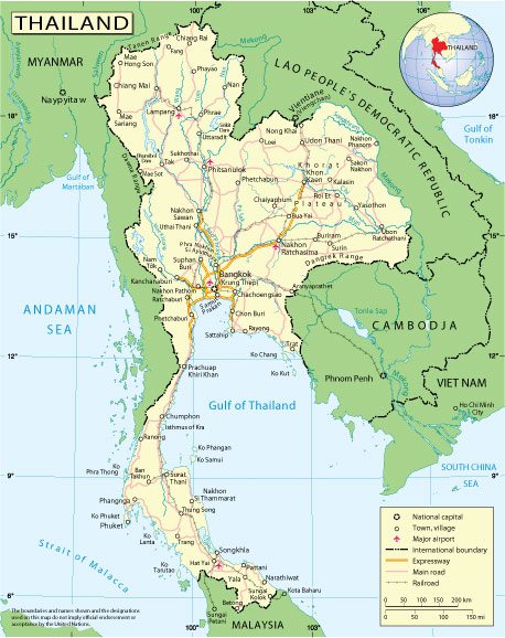 Thailand: Free vector map Thailand Adobe Illustrator download now maps vector clipart