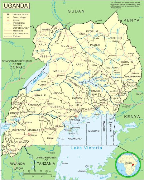 Free vector map Uganda, Adobe Illustrator, download now maps vector clipart >>>>> Map for design, projects, presentation free to use as you need.