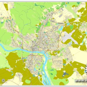 Pdf map Bratislava Slovakia