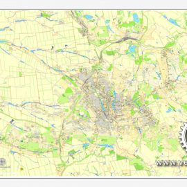 Editable map Donetsk Ukraine PDF