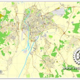 Illustrator map Sevilla Spain