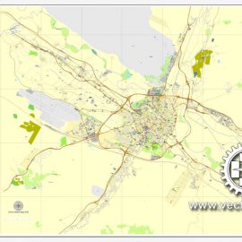 Vector map full Spain Adm Phys CDR