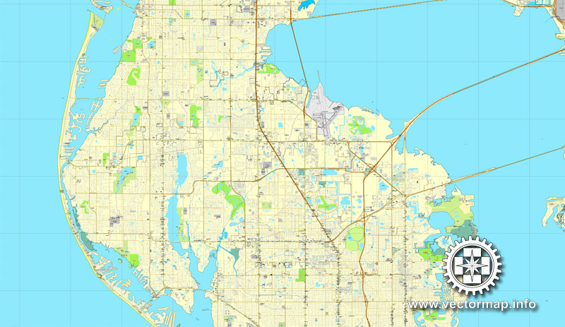 Pdf map StPetersburg Florida