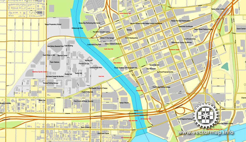 City map Tampa Florida pdf