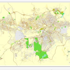 Street map Ankara Turkey ai