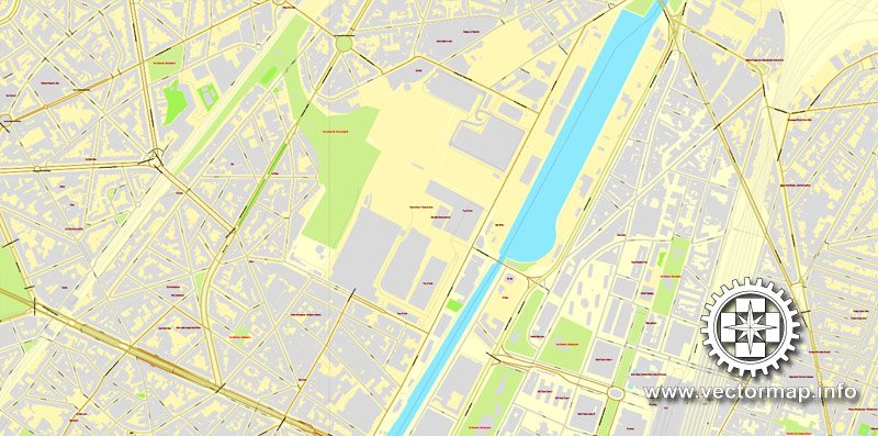 Vector map Brussels, Belgium, printable vector street City Plan map V.2 in 4 parts, full editable, Adobe Illustrator, full vector, scalable, editable, text format street names, 34,6 mb ZIP