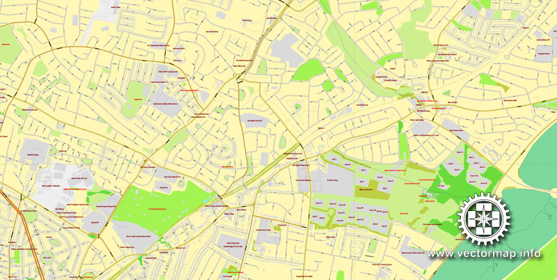 Dublin PDF Map Ireland printable vector City Plan V.2 full editable Adobe PDF Street Map, editable, text format  street names, 33  mb ZIP All streets, All buildings