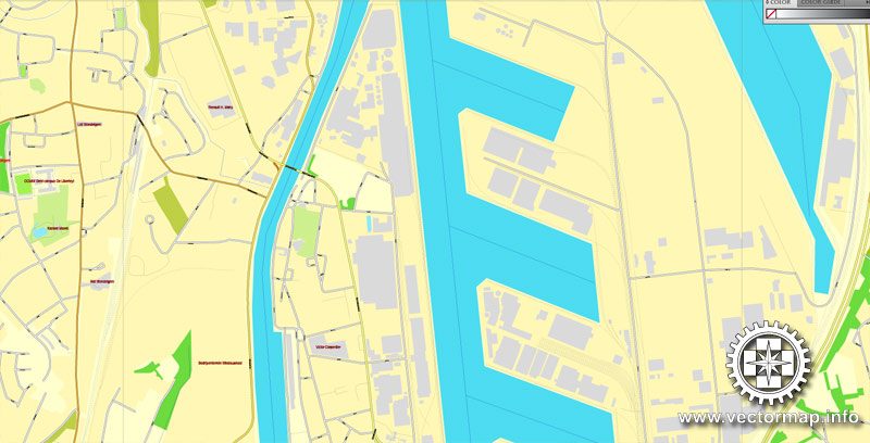 Vector map Ghent, Belgium, printable vector street City Plan map, full editable, Adobe Illustrator, full vector, scalable, editable, text format street names, 11,6 mb ZIP