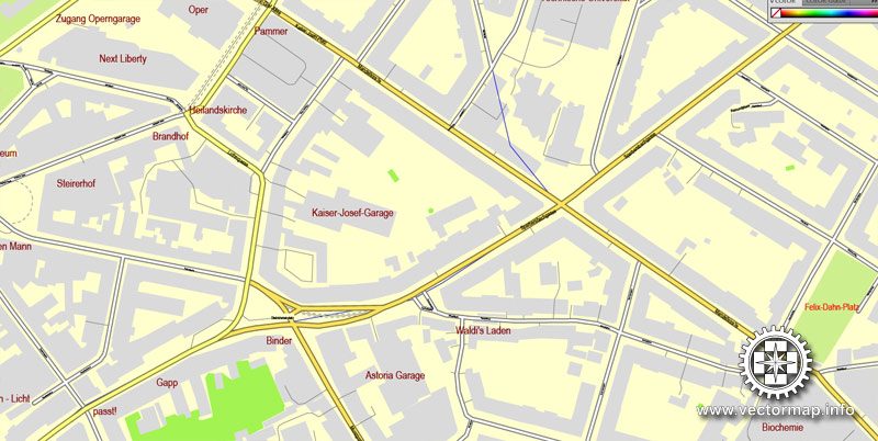 Vector map Graz, Austria, printable vector street City Plan map, full editable, Adobe Illustrator, full vector, scalable, editable, text format street names, 9,0 mb ZIP