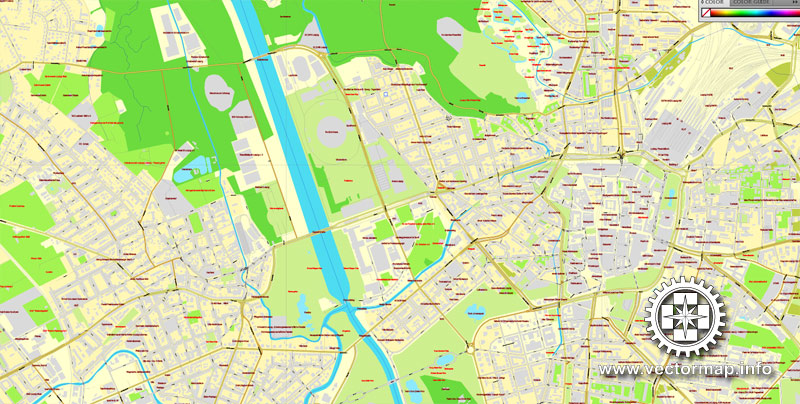 Vector map Leipzig, Germany, printable vector street City Plan map, full editable, Adobe Illustrator, full vector, scalable, editable, text format street names, 12,8 mb ZIP