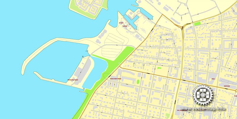 Vector Map Malmo, Sweden, printable vector street map, City Plan full editable, Adobe Illustrator, Royalty free, full vector, scalable, editable, text format street names, 7,1 mb ZIP ALL streets, ALL Buildings.