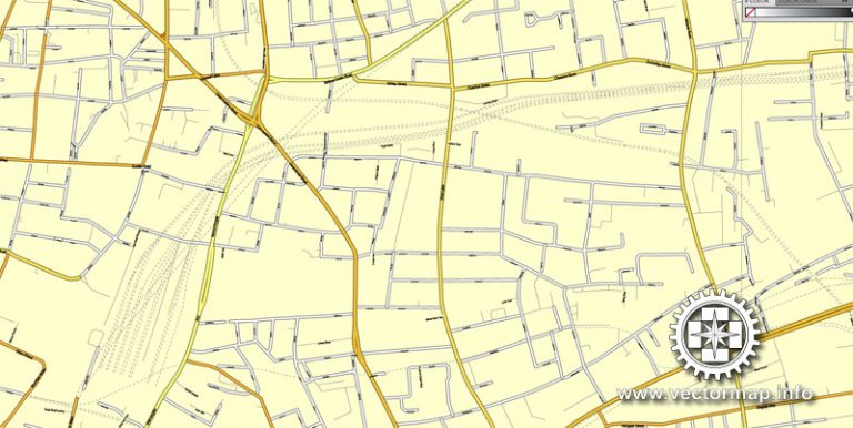 London Map UK England printable vector street map simple exact City ...