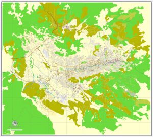 City map Sarajevo Bosnia Herzegovina ai