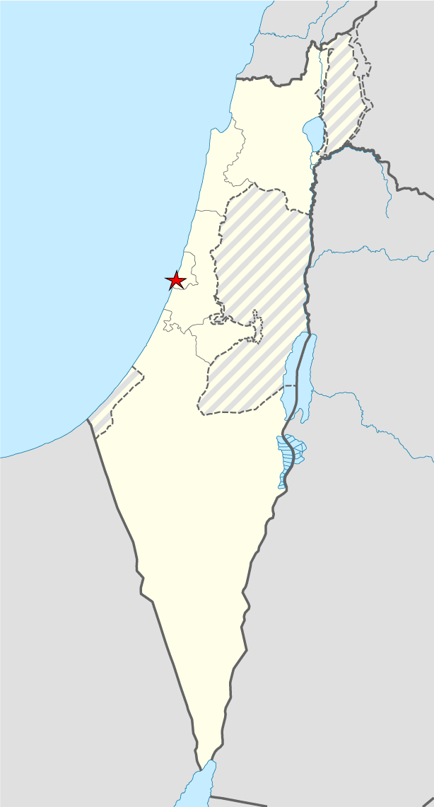 Free vector map Israel, Tel Aviv location