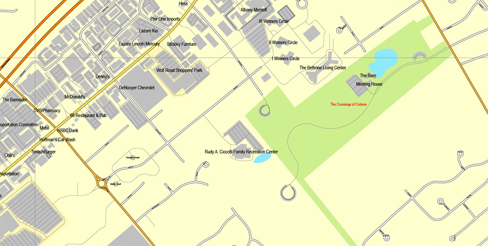 Vector Map Albany, st. New York, US, printable vector street City Plan map full editable, Adobe Illustrator, full vector, scalable, editable, text format street names, 3 mb ZIP