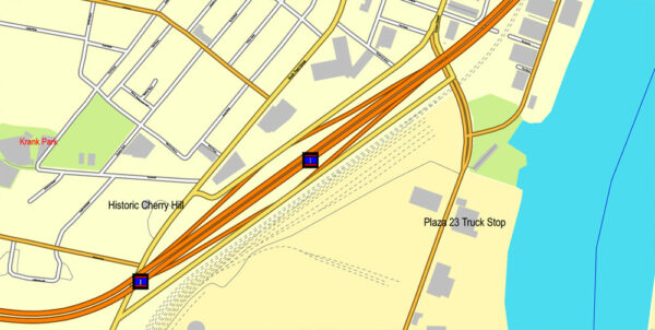 Albany PDF Map St New York US Printable Vector Street Map V 3 Full 