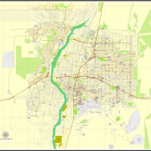 Editable map Albuquerque New Mexico pdf
