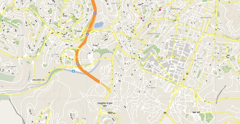 Vector Map Jerusalem, Israel, printable vector street City Plan G-View V.3 map full editable, Adobe Illustrator, full vector, scalable, editable, text format street names, 10 mb ZIP