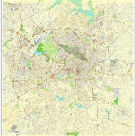 Editable map Greensboro North Carolina 3 10 PDF