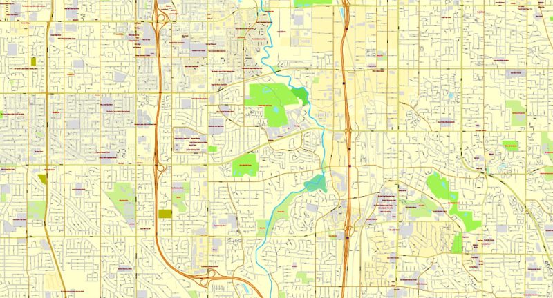 Vector Map Salt Lake City, Utah, printable vector street City Plan map V3-2016.08, full editable, Adobe Illustrator, full vector, scalable, editable, text format street names, 15 mb ZIP