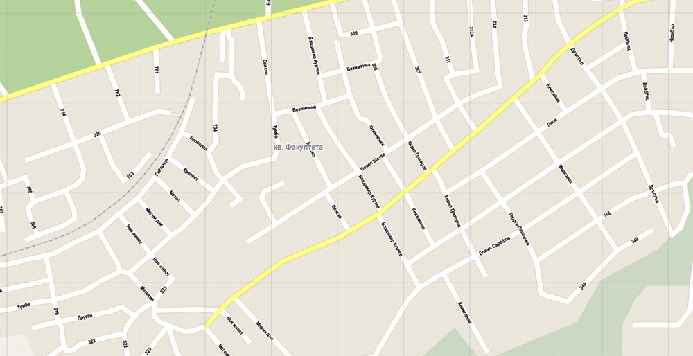 Pdf map Sofia Bulgaria AI 15