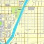 Editable map Spokane Washington pdf