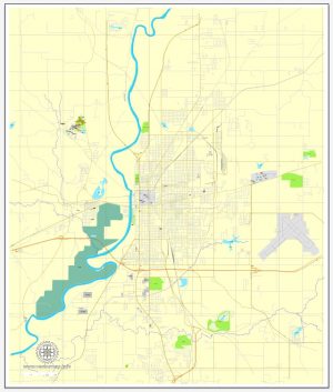 Pdf map Lafayette Indiana 3 10
