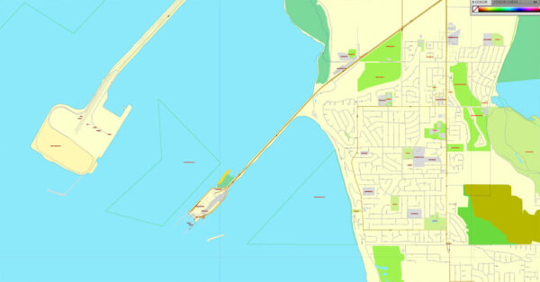 Vancouver exact map V.3.09: Printable City Plan Map in 4 parts of ...