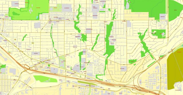 Vancouver exact map V.3.09: Printable City Plan Map in 4 parts of ...