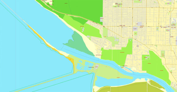 Vancouver exact map V.3.09: Printable City Plan Map in 4 parts of ...