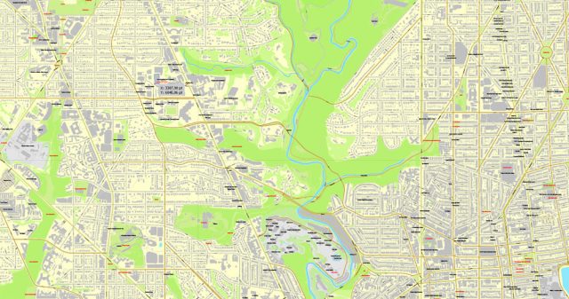 Washington DC Map US vector City Plan Adobe Illustrator editable ...