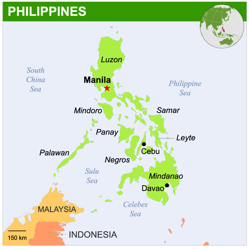 Manila, Philippines, exact vector street City Plan map G-View Level 16 ...