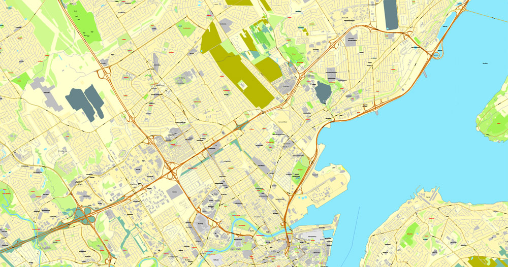 Quebec City Street Map Printable