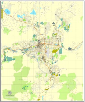 Illustrator map Reno Nevada PDF