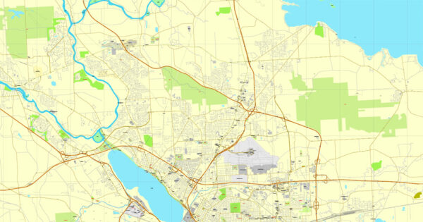 Syracuse Map New York US exact vector street map V2.09 full editable ...