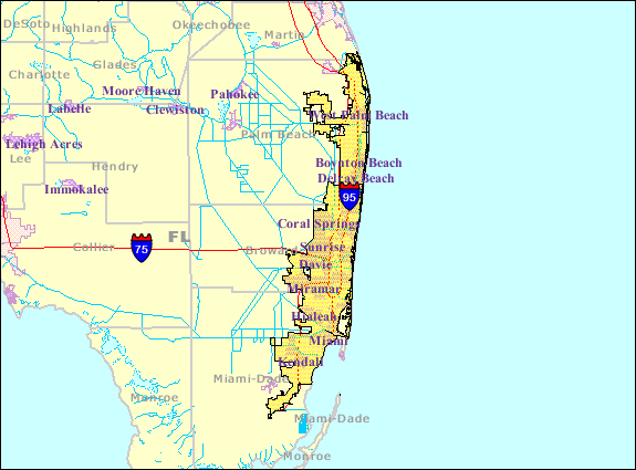Miami Metropolitan Area map