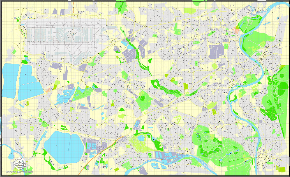 Editable Map Heathrow Feltham Hounslow UK Maps In Vector Detailed Editable Map Heathrow Feltham Hounslow UK Maps In Vector Detailed