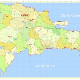 Street map Dominican Republic Detailed PDF