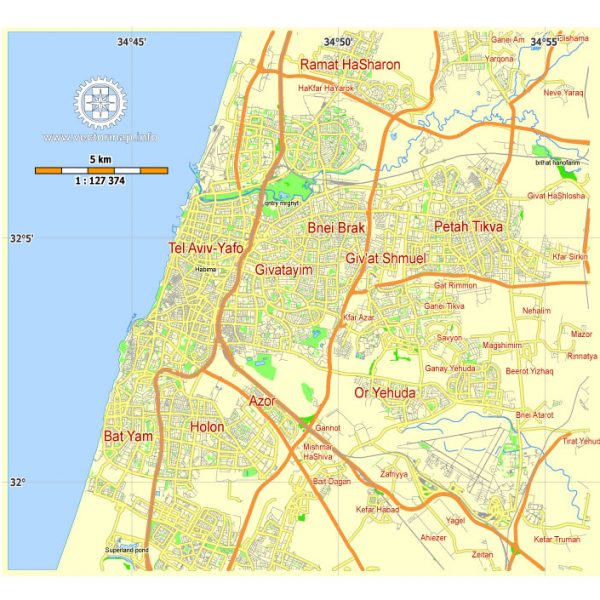 Editable map Menlo Park California 13 PDF